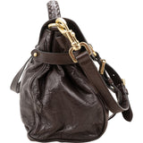 Mulberry Brown Buffalo Leather Small Alexa Satchel Handbag