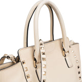 Valentino Garavani Leather Rockstud Small Tote Handbag