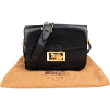 Celine Boxcalf Triomphe Shoulder Bag