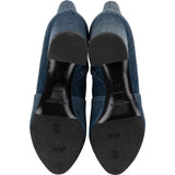 Saint Laurent Blue Denim Ankle Boots (37)