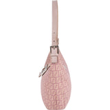 Fendi Monogram FF Croissant Buckle Shoulder Bag