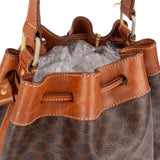 Celine Monogram Macadam Drawstring Bucket Shoulder Bag