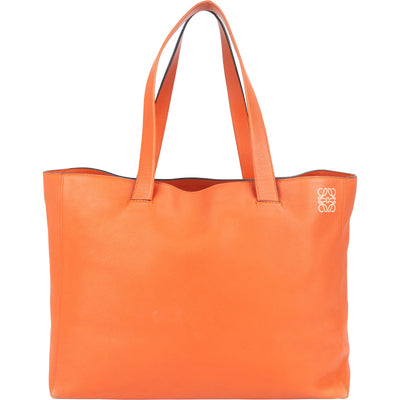 Loewe Leather Anagram Large Tote Shoulder Bag