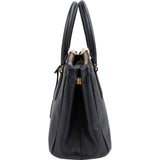 Prada Black Saffiano Leather Small Galleria Handbag