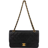 Chanel Quilted Lambskin 24K Gold Medium Double Flap Shoulder Bag