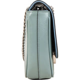 Prada Saffiano Vernice Chain Flap Crossbody Bag