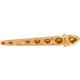Christian Dior Rare Vintage Gold Tone Crystal Brooch