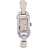 Gucci Silver Tone Leather 6800L Women Watch