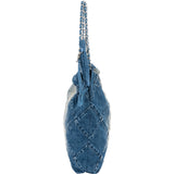 Chanel 22 Quilted Denim Chanel  Tote Shoulder Bag