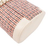 Chanel Stitching Tweed & Leather Vanity Case Crossbody Bag