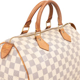 Louis Vuitton Monogram Damier Azur Canvas Speedy 30 Handbag