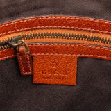Gucci Monogram GG Canvas Studded Flat Messenger Crossbody Bag