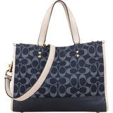Coach Monogram Signature Chambray Denim Handbag