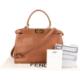 [🔄️B23 / F60] Fendi Calfskin Peekaboo Regular Handbag - vintageandkickz