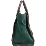Céline Bicolor Suede & Leather Large Luggage Handbag