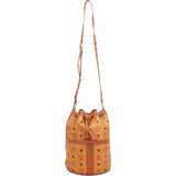 MCM Monogram Visetos Drawstring Bucket Crossbody Bag