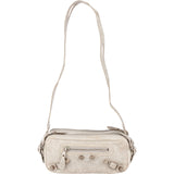 Balenciaga Grey Leather Classic City Double Pocket Hip Shoulder Bag