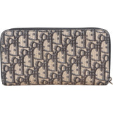 Christian Dior Trotter Monogram Zipped Long Wallet - vintageandkickz