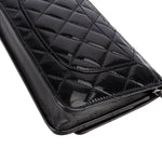 Chanel Quilted Patent Leather Wallet On Chain Crossbody Bag - vintageandkickz