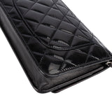 Chanel Quilted Patent Leather Wallet On Chain Crossbody Bag - vintageandkickz