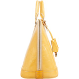 Louis Vuitton Yellow Monogram Vernis Alma PM Handbag