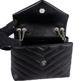 Saint Laurent Quilted Leather Loulou Crossbody Bag