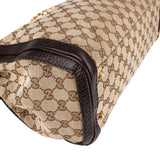 Gucci Monogram GG Canvas Leather Running Handbag