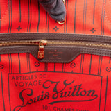 Louis Vuitton Monogram Damier Ebene Canvas Neverfull MM Shoulder Bag