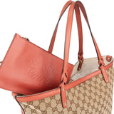 Gucci Monogram GG Canvas Bree Tote Shopper Shoulder Bag