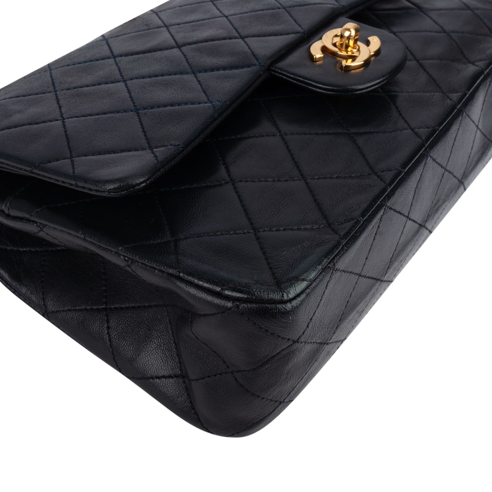 [🔄️B11 / F29] Chanel Quilted Lambskin Medium Double Flap Crossbody Bag - vintageandkickz