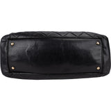 Chanel Quilted Lambskin CC Crown Tote Shoulder Bag