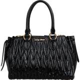 Miu Miu Matelassé Vitello Lux Bow Handbag