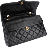 Chanel Quilted Lambskin Bicolor CC Double Flap Crossbody Bag