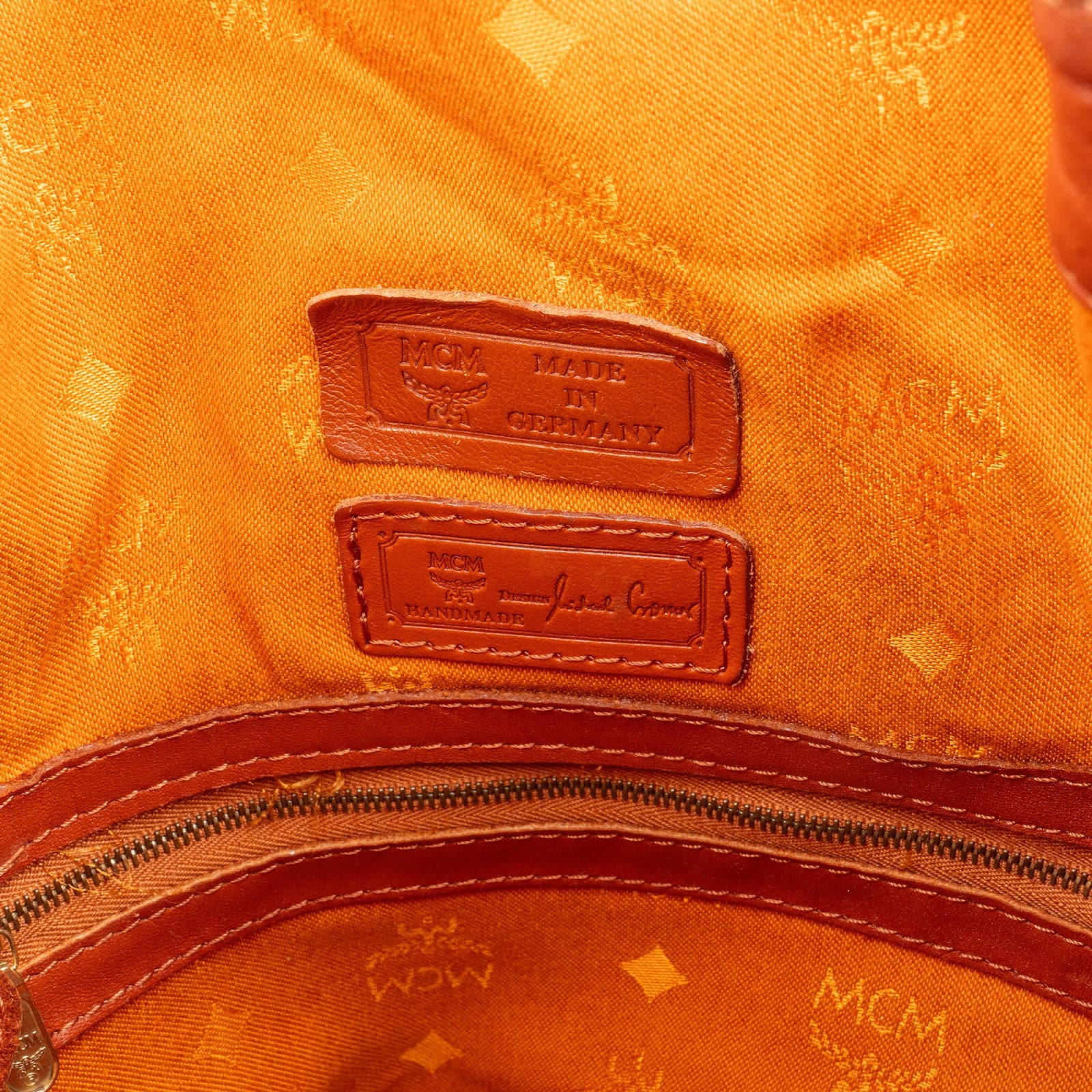MCM Monogram Visetos Drawstring Bucket Crossbody Bag - vintageandkickz
