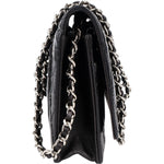 Chanel Quilted Patent Leather Wallet On Chain Crossbody Bag - vintageandkickz