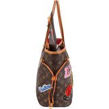 Louis Vuitton Monogram Canvas Illustre LV World Neverfull MM Shoulder Bag