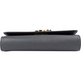 Salvatore Ferragamo Pebbled Leather Gancini Wallet On Chain Crossbody Bag