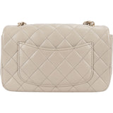 Chanel Quilted Lambskin Rectangular Mini Single Flap Crossbody Bag