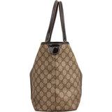 Gucci Monogram GG Supreme Crystal Tote Shoulder Bag