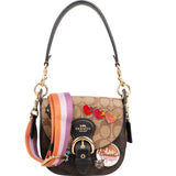 Coach Monogram Signature  Kleo New York Patches Crossbody Shoulder Bag