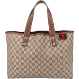 Gucci Monogram GG Supreme Web Tote Bag