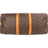 Louis Vuitton Monogram Canvas Keepall 50 Bandoulière Travel Bag