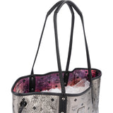 MCM Monogram Visetos Metallic Reversible Liz Shopper Shoulder Bag