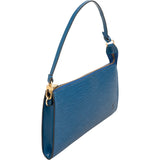Louis Vuitton Blue Epi Leather Pochette Accessoires Handbag