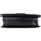 Chanel Quilted Calfskin Boy Single Flap Crossbody Bag