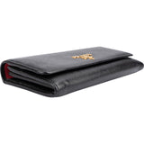 Prada Black Saffiano Leather Continental Wallet