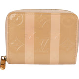 Louis Vuitton Monogram Vernis Rayures Striped Zippy Coin Wallet