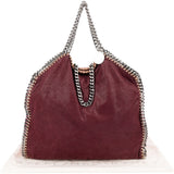 Stella McCartney Tricolor Shaggy Deer Falabella Fold Over Tote Handbag