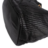 Chanel Pleated Calfskin Small Coco Pleats Drawstring Bucket Crossbody Bag