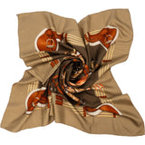 Hermès Jumping Horses Silk Carre 90 Scarf Tuch